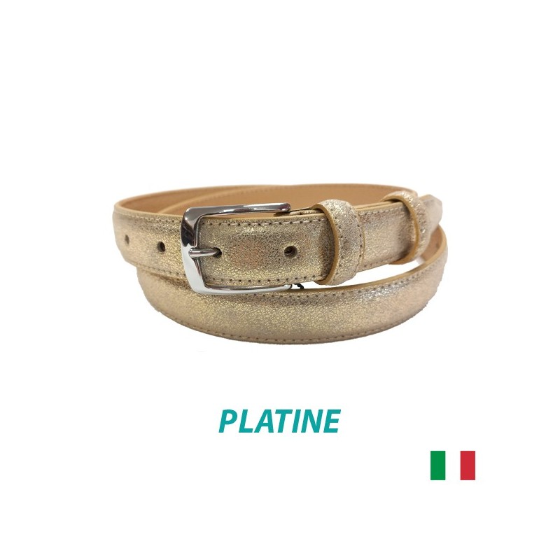 644/25 ceinture 25mm cuir bovin pleine fleur tan végé
