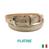 644/25 ceinture 25mm cuir bovin pleine fleur tan végé