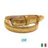 644/25 ceinture 25mm cuir bovin pleine fleur tan végé