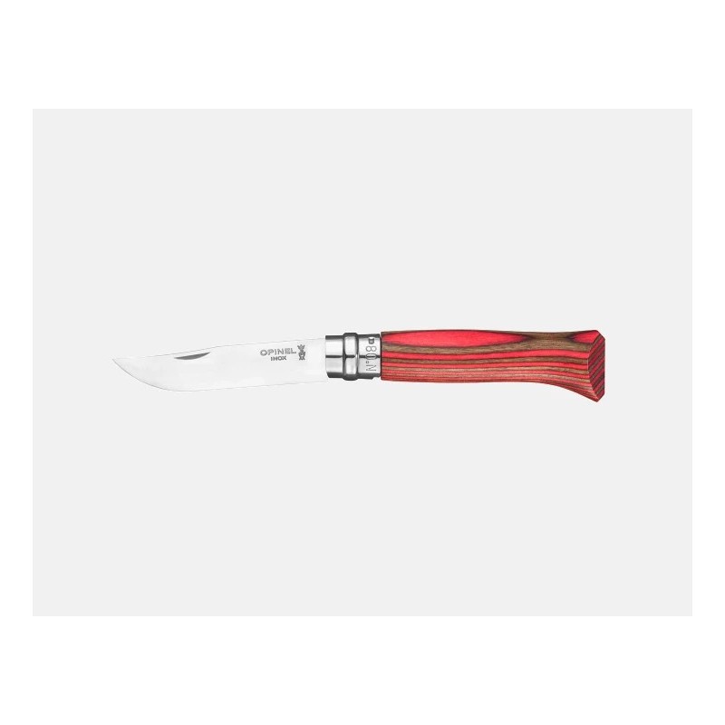 OPINEL N°8 BOULEAU LAMELLE ET SON COFFRET